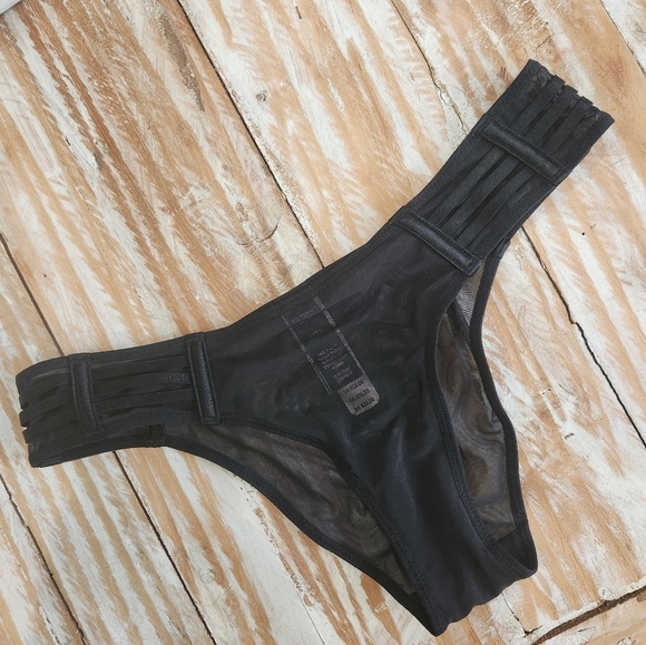 Victoria's Secret Other - Nwt Victoria's Secret cheeky black sheer mesh panties S